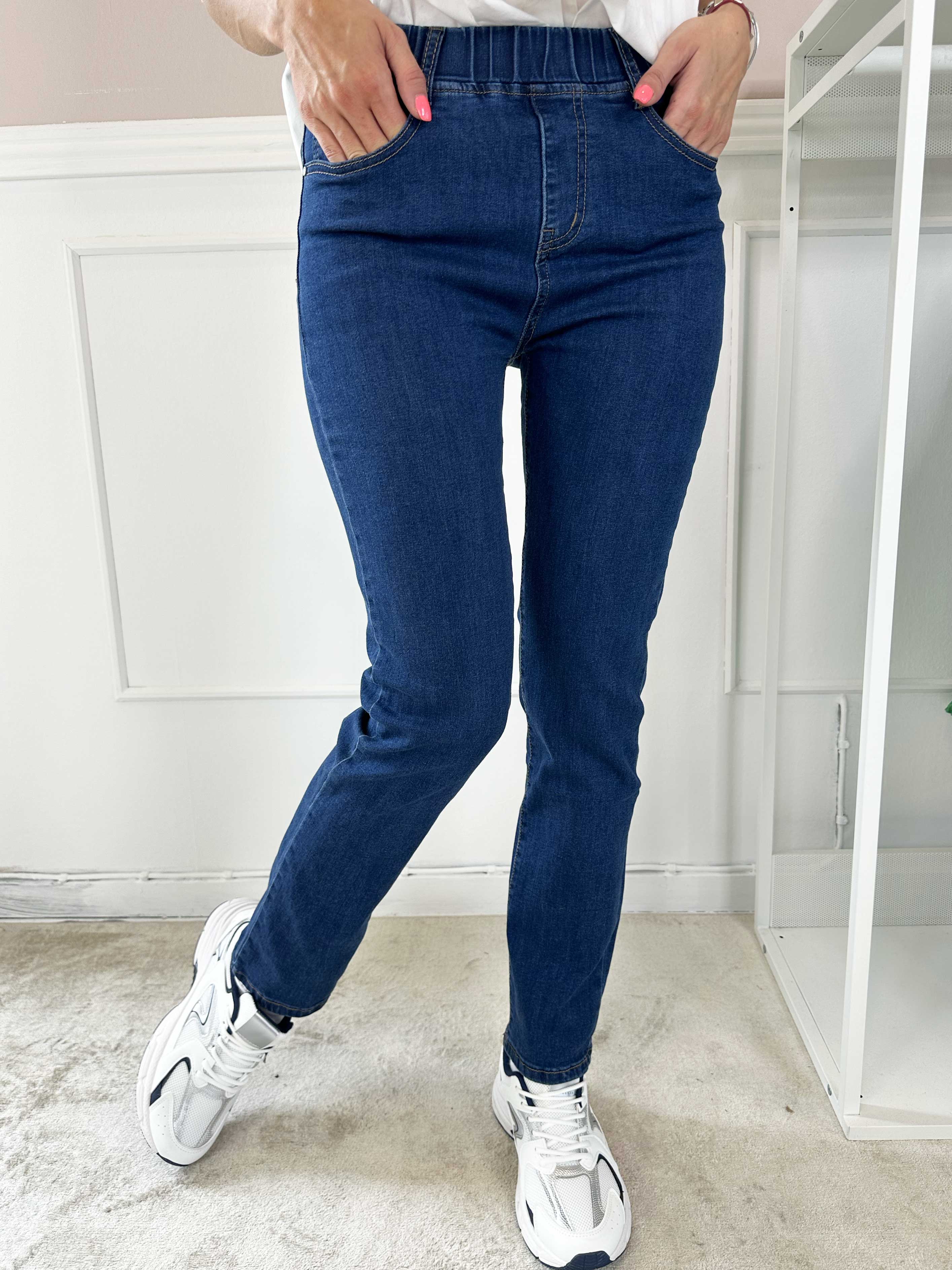 Aloisa - Jeans med elastikkant i livet